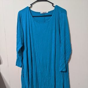 T-shirt dress light blue